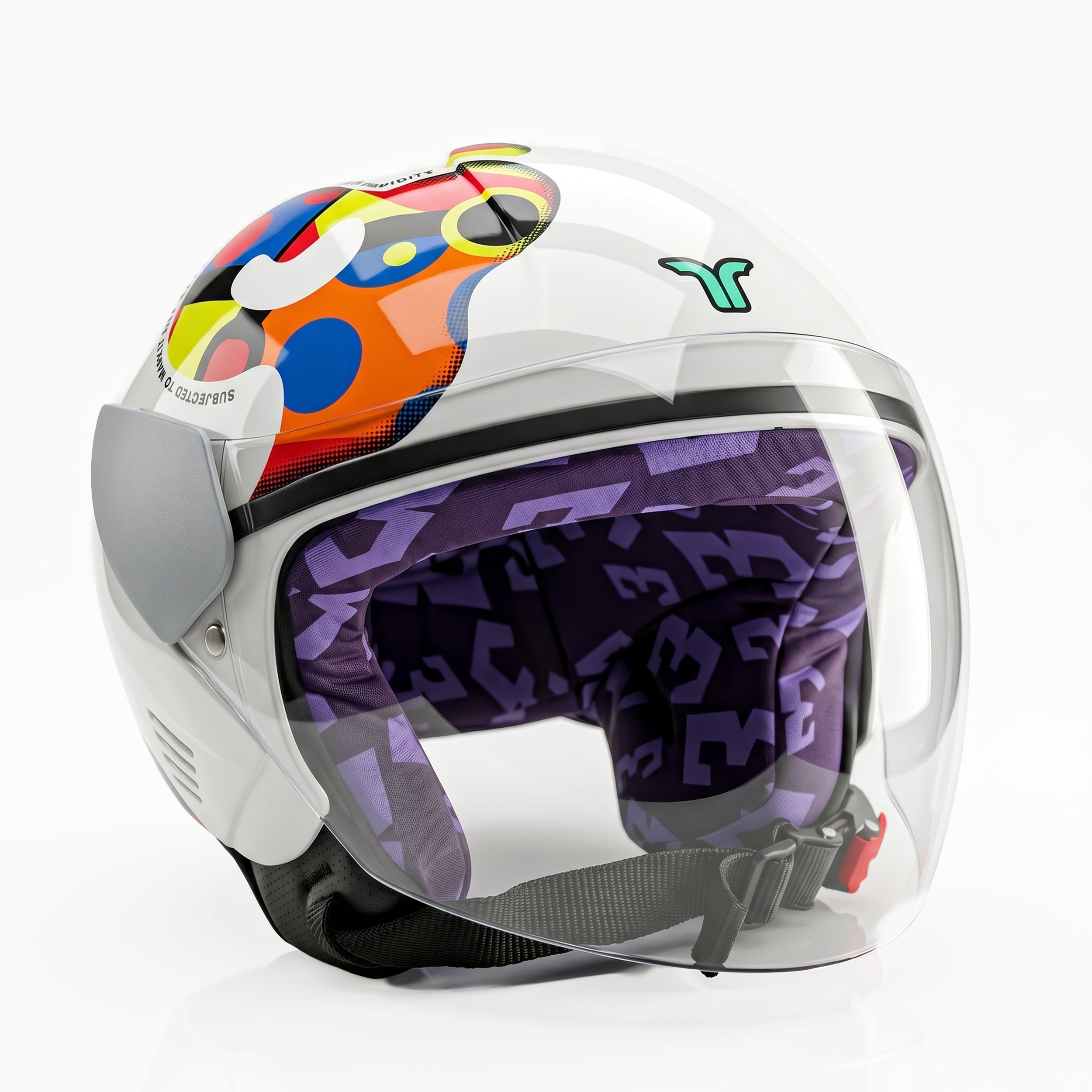 agv helmet price motoworld HYP3 Junior Chalk White Portal Glossy – Tvarra color:Ice Green circuit-racing and aerodynamic profile Here's why it's become