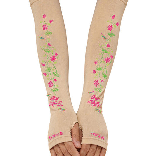 Rise Above Arm Sleeves for Women - Skin