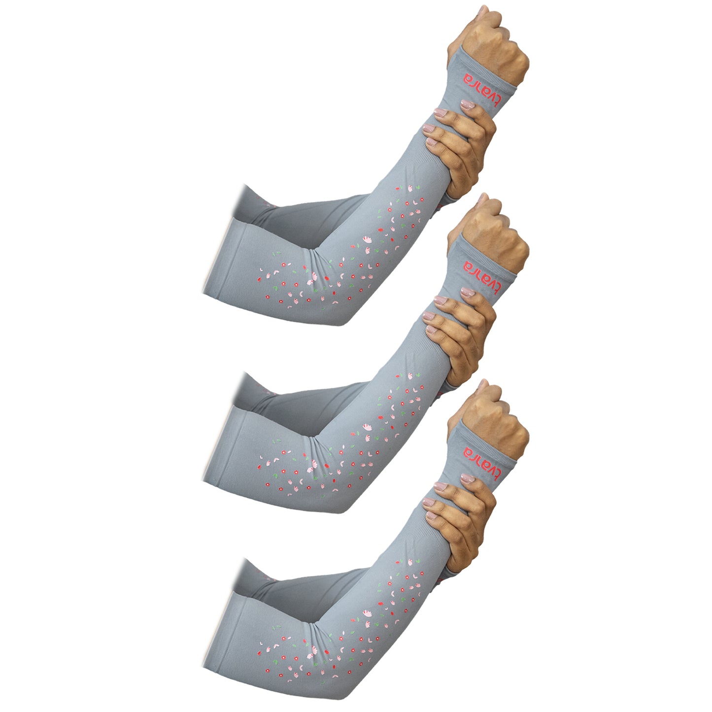 Petals Arm Sleeves - Grey