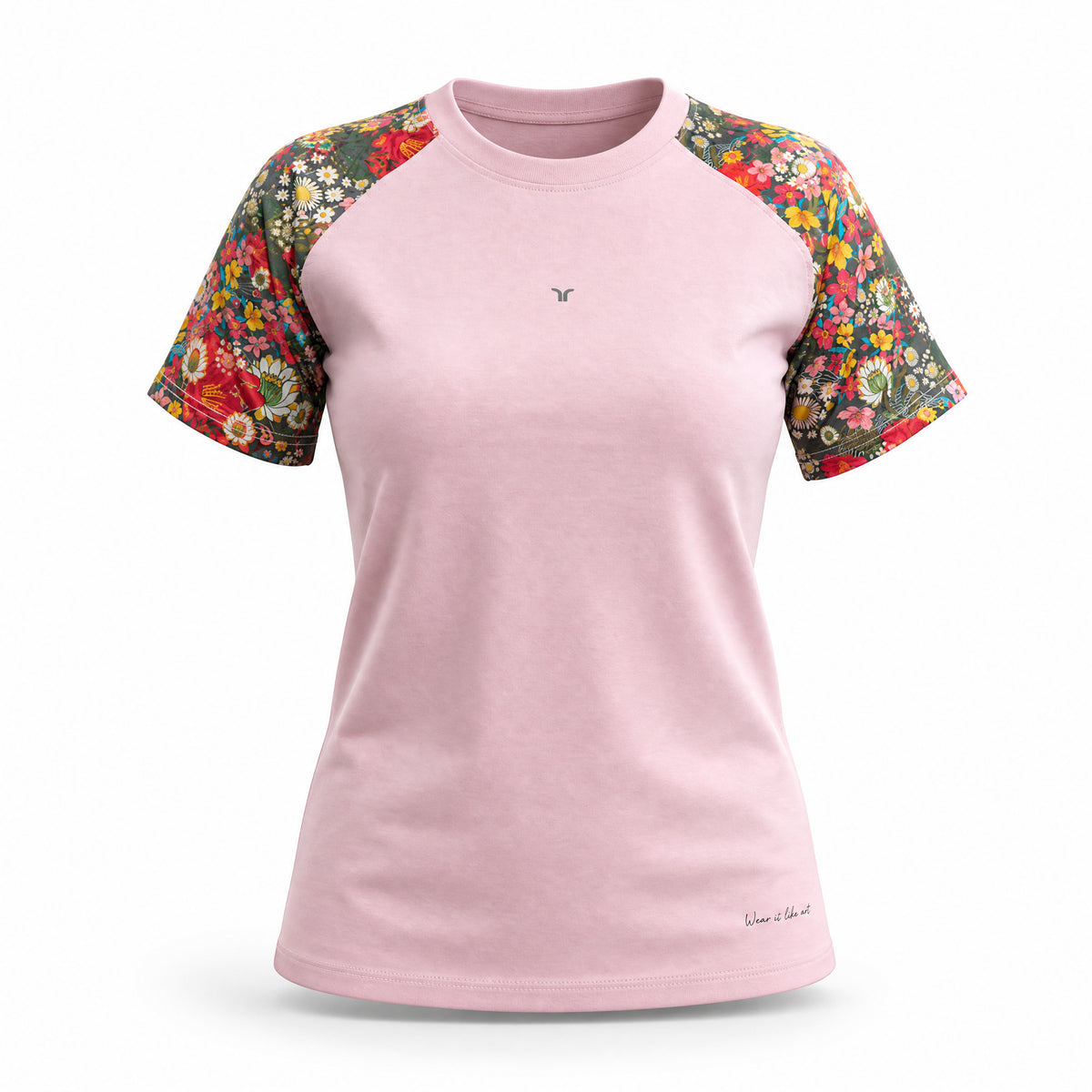 Tvarra Yoga Tshirt – Baby Pink (Women Fit)