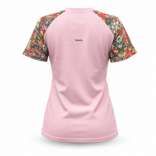 Tvarra Yoga Tshirt – Baby Pink (Women Fit)