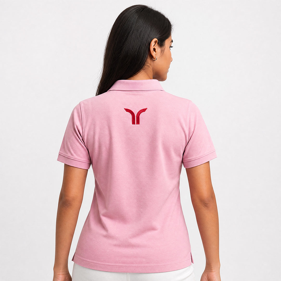 Tvarra Polo Tshirt – Light Pink (Women Fit)