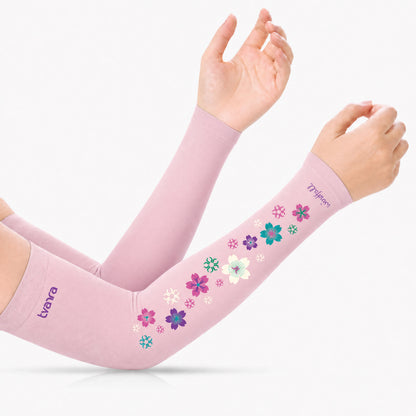 Tvarra UV Protection Arm Sleeves for Women | Windfall - Pink