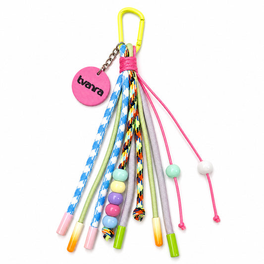 Tvarra Daydream Disco Beaded Rope Bag Charm