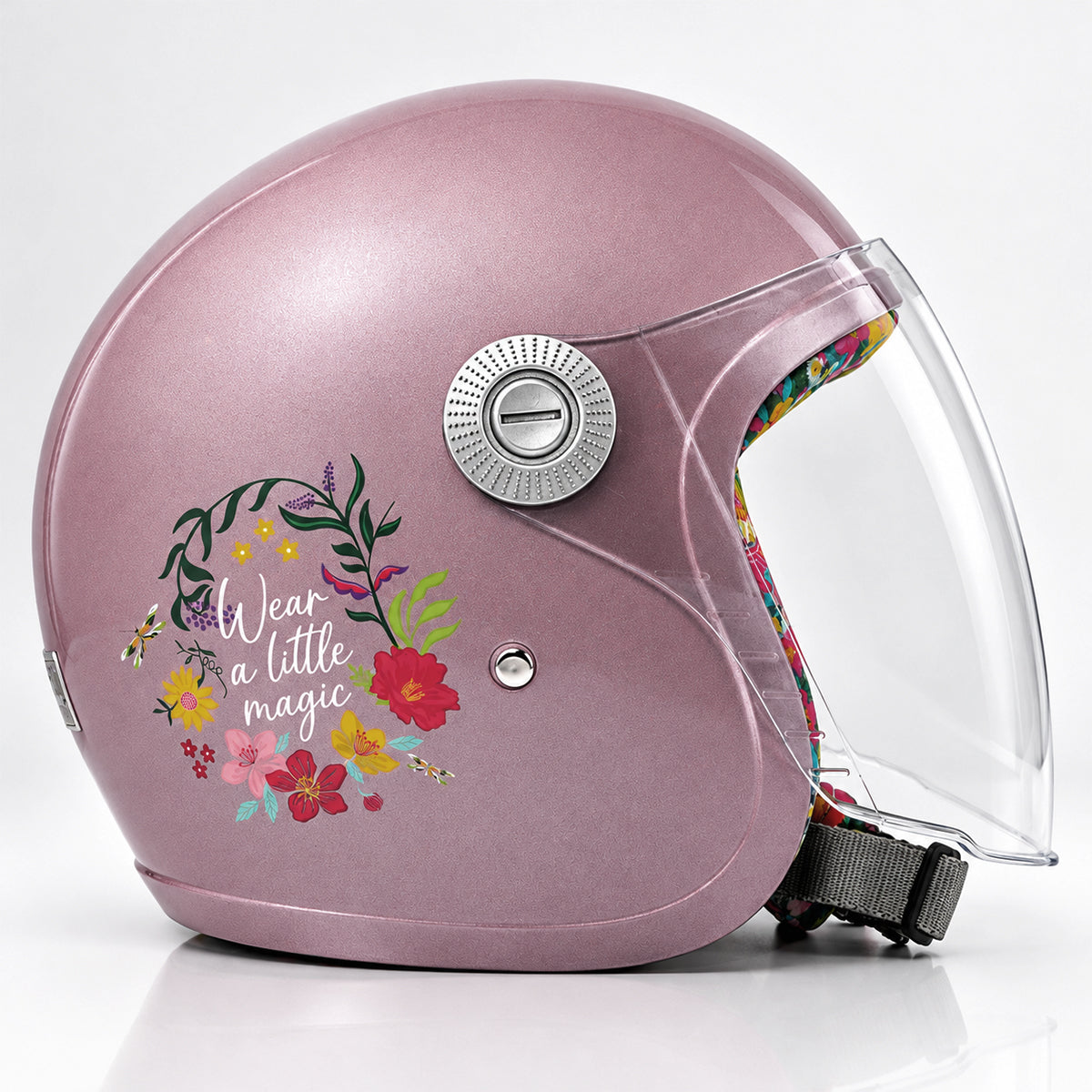 Tiara Rose Gold Open Face Helmet