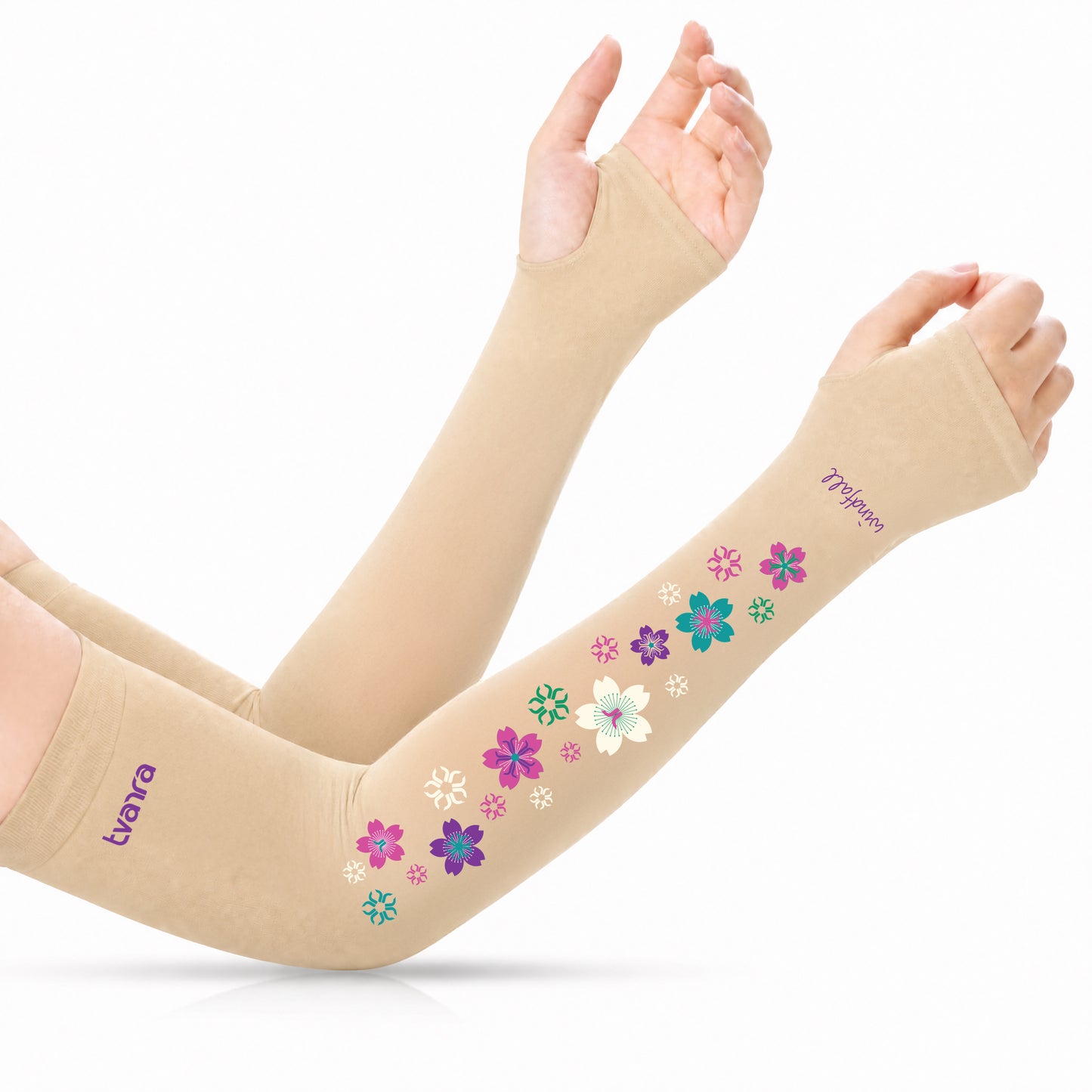 Tvarra UV Protection Arm Sleeves for Women | Windfall - Skin