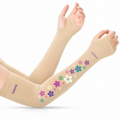 Tvarra UV Protection Arm Sleeves for Women | Windfall - Skin