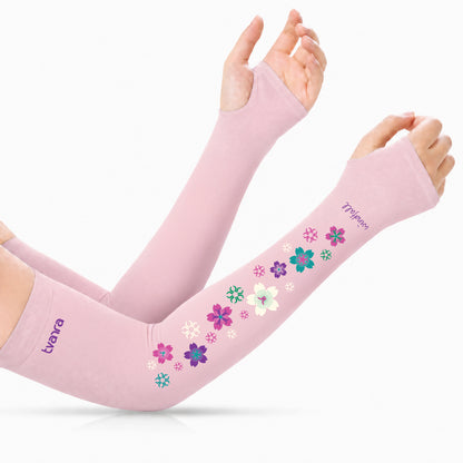 Tvarra UV Protection Arm Sleeves for Women | Windfall - Pink