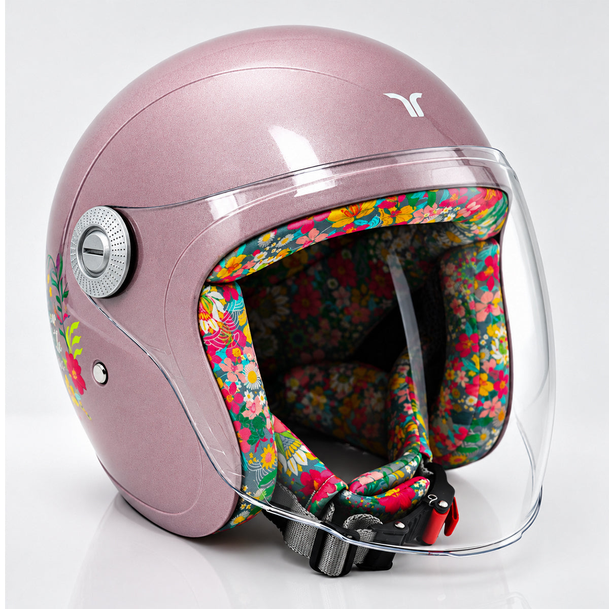 Tiara Rose Gold Open Face Helmet