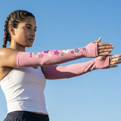 Tvarra UV Protection Arm Sleeves for Women | Windfall - Pink
