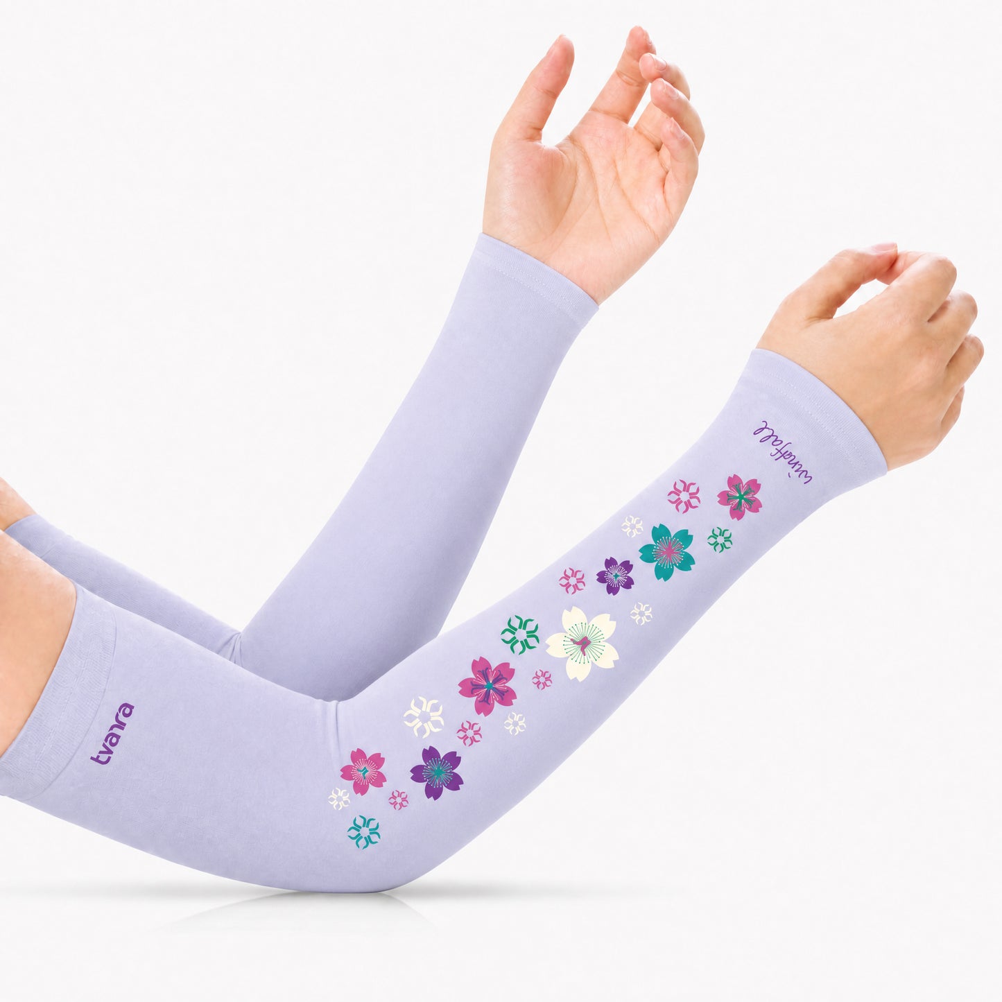 Tvarra UV Protection Arm Sleeves for Women | Windfall - Purple