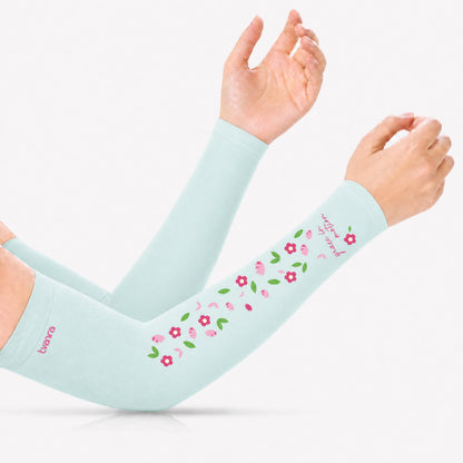 Tvarra Sun Protection Arm Sleeves for Women | Grace In Motion - Turquoise