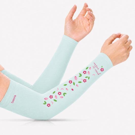 Tvarra Sun Protection Arm Sleeves for Women | Grace In Motion - Turquoise