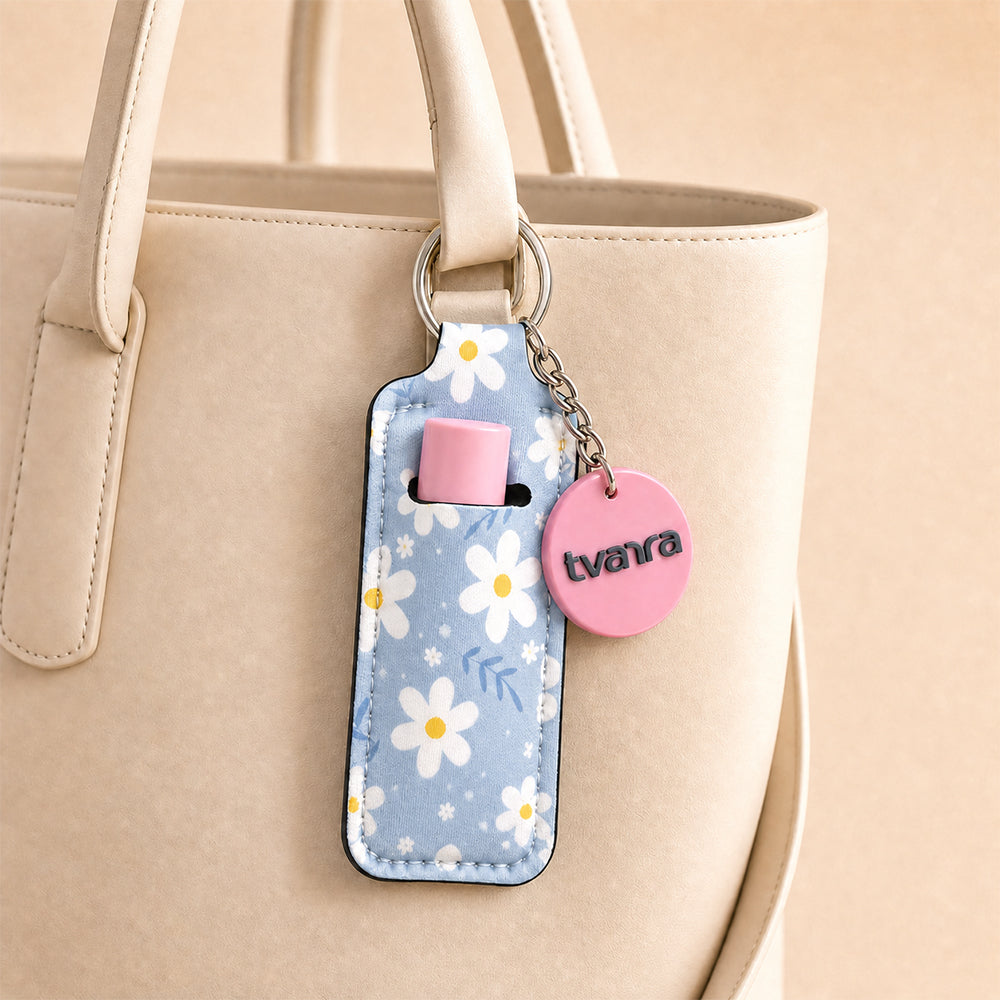 Tvarra Blue Daisy Floral Bag Charm