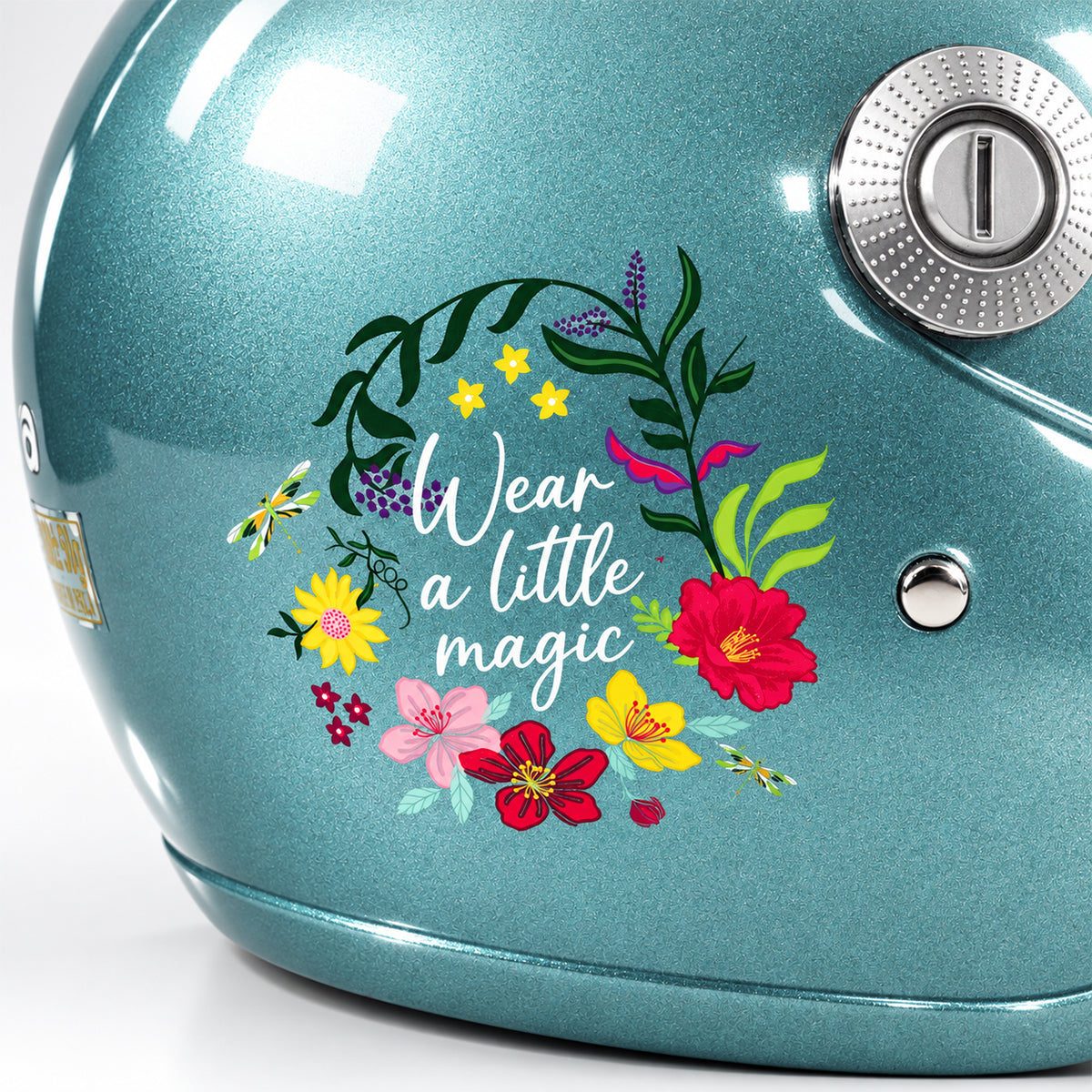 Tiara Aqua Teal Open Face Helmet