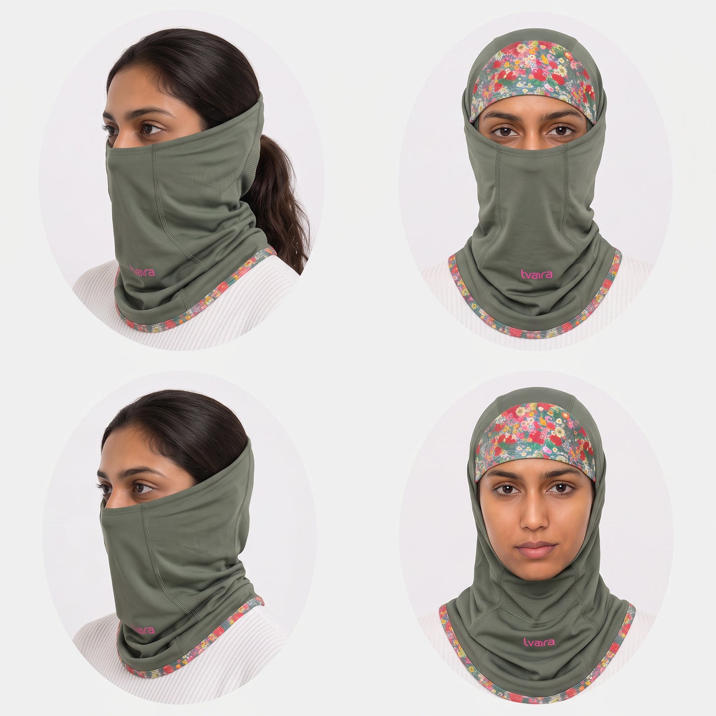 Scavva - Balaclava for Women - Olive Green