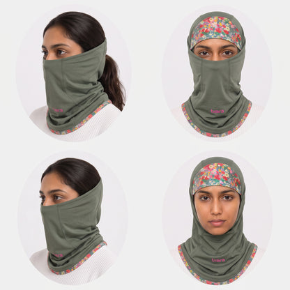 Scavva - Balaclava for Women - Olive Green
