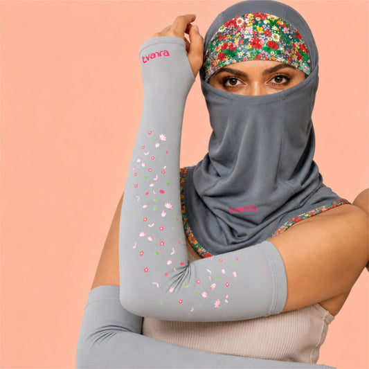Grey Scavva + Grey Petals Arm Sleeves combo