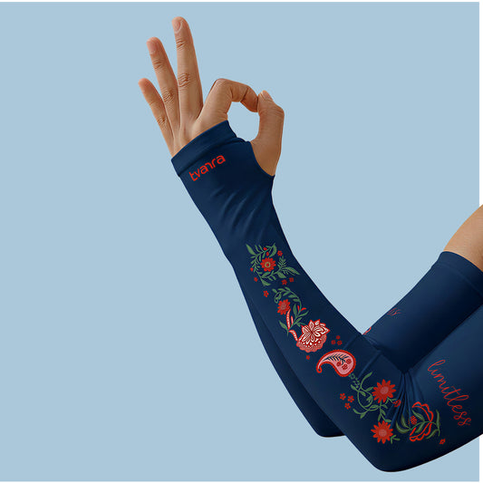 Limitless Arm Sleeves Navy for Women - Blue