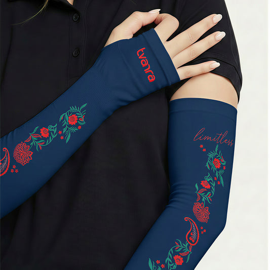 Limitless Arm Sleeves Navy for Women - Blue