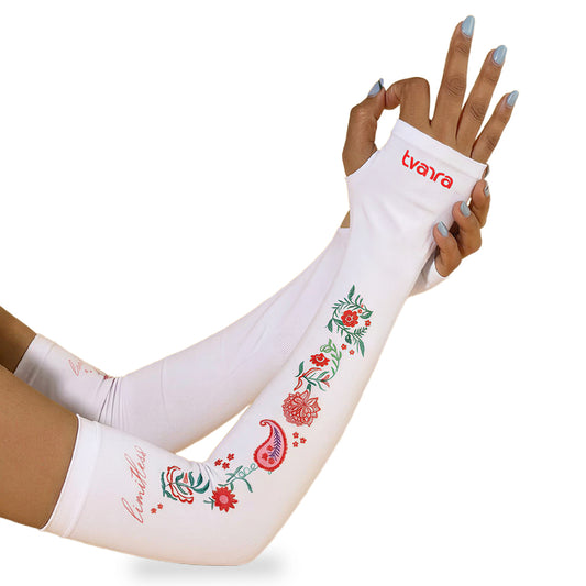 Limitless Arm Sleeves for Women - White