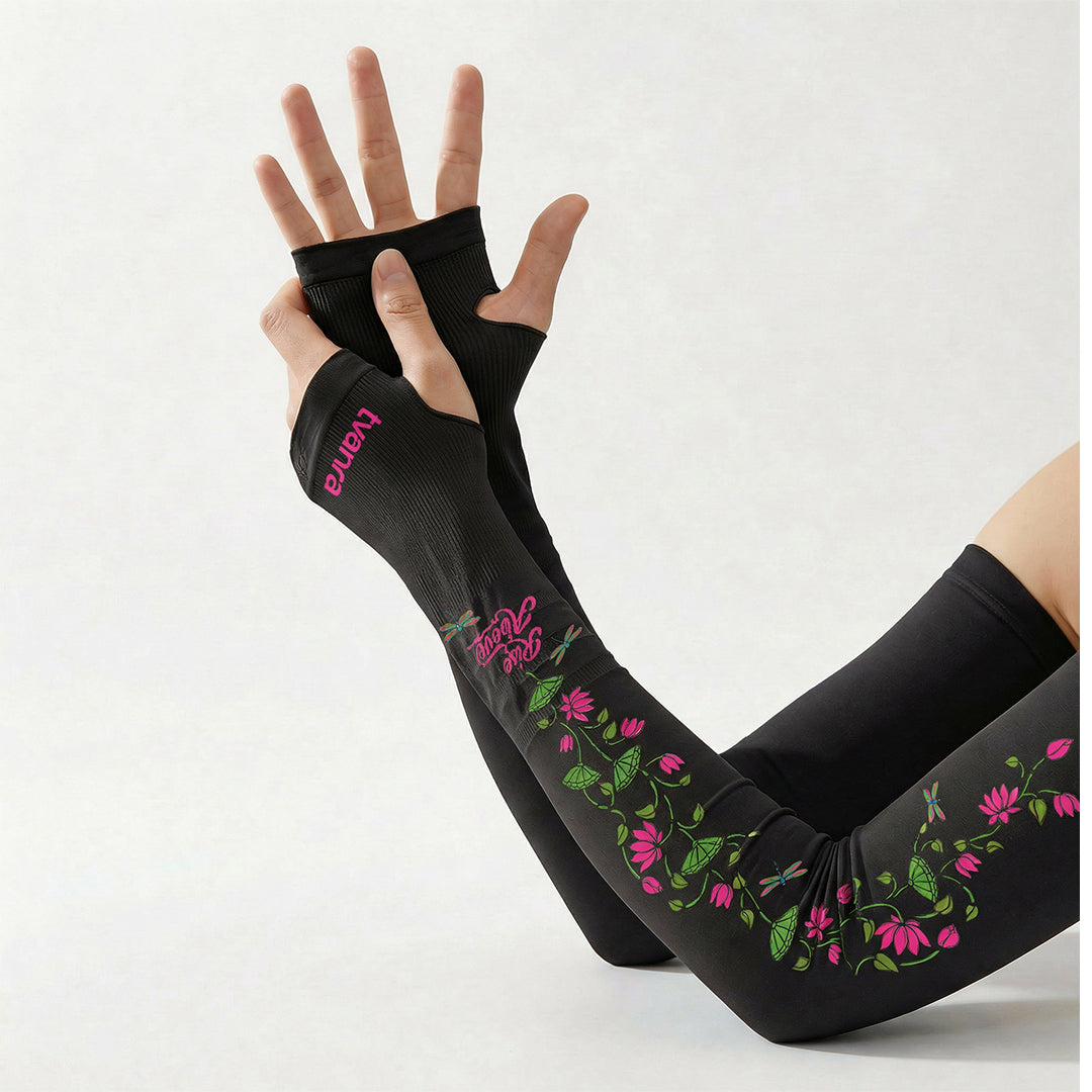 Rise Above Arm Sleeves for Women - Black