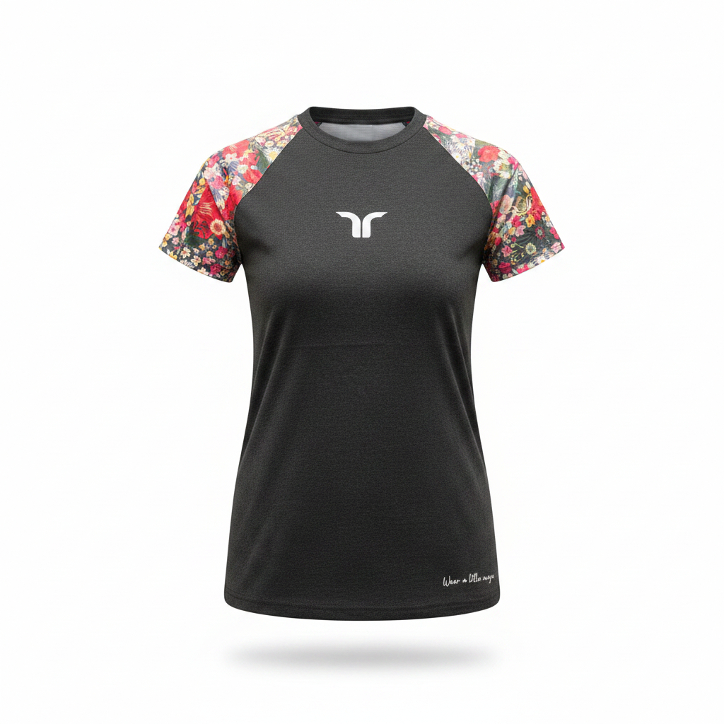 Tvarra Yoga Tshirt – Graphite (Women Fit)