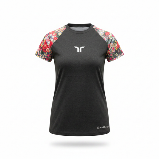 Tvarra Yoga Tshirt – Graphite (Women Fit)
