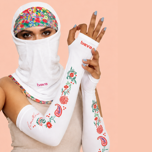 White Scavva + White Limitless Arm Sleeves Combo
