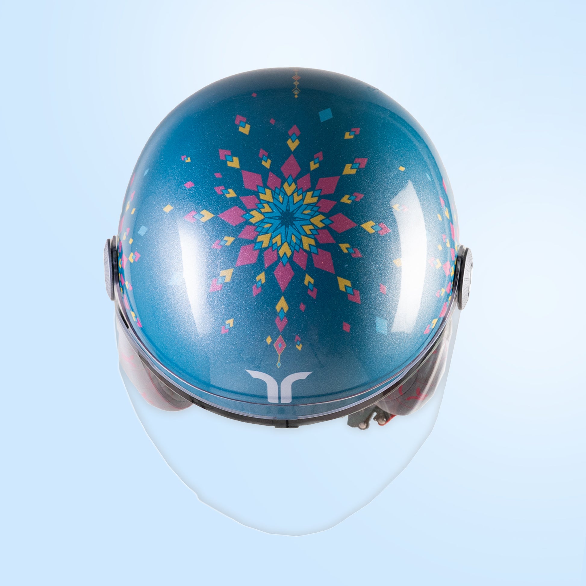 blue women's motorcycle helmet Dreamcatcher Ocean Blue Women's Helmets
