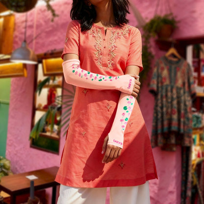 Padmaa Arm Sleeves - Baby Pink