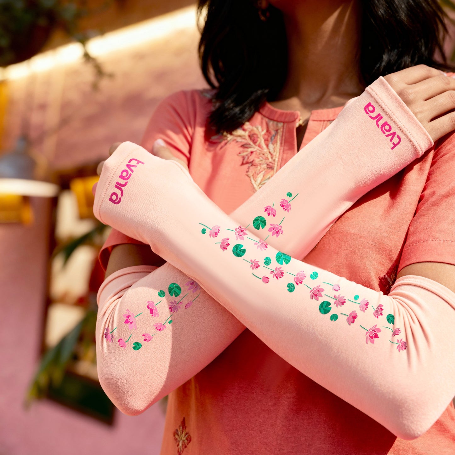 Pack of 2 Sleeves: Padmaa - Baby Pink & Uditaa - Skin