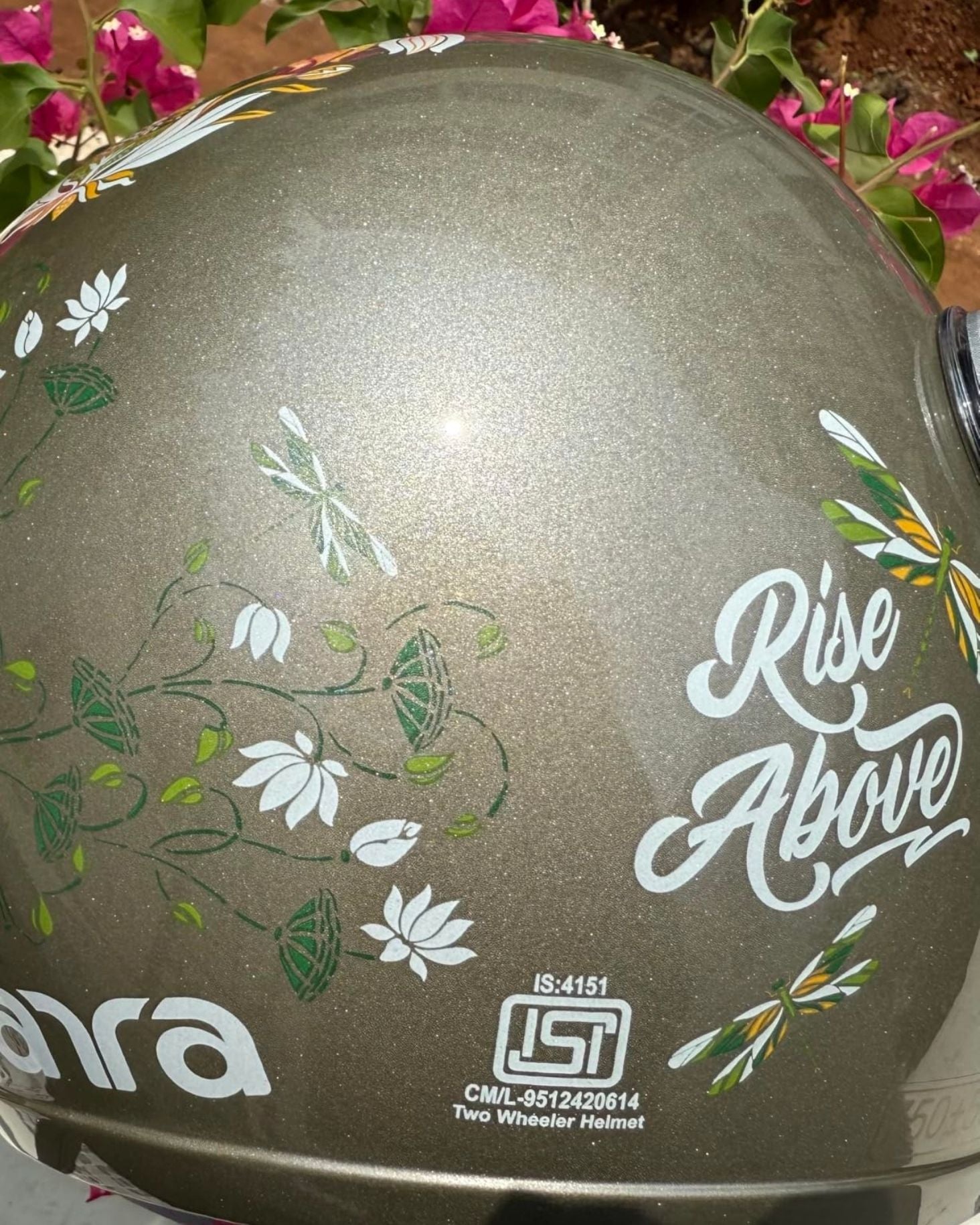 Client Reviewing the Helmet