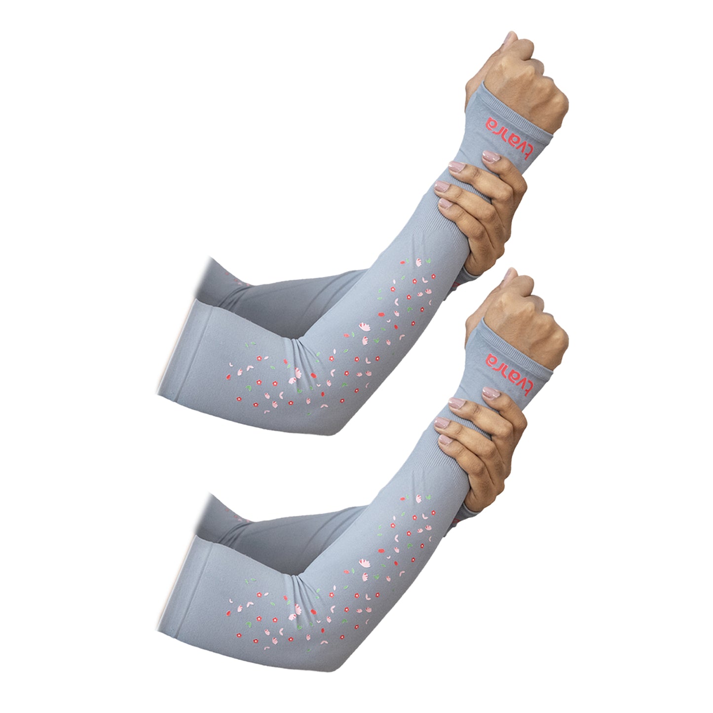 Petals Arm Sleeves - Grey