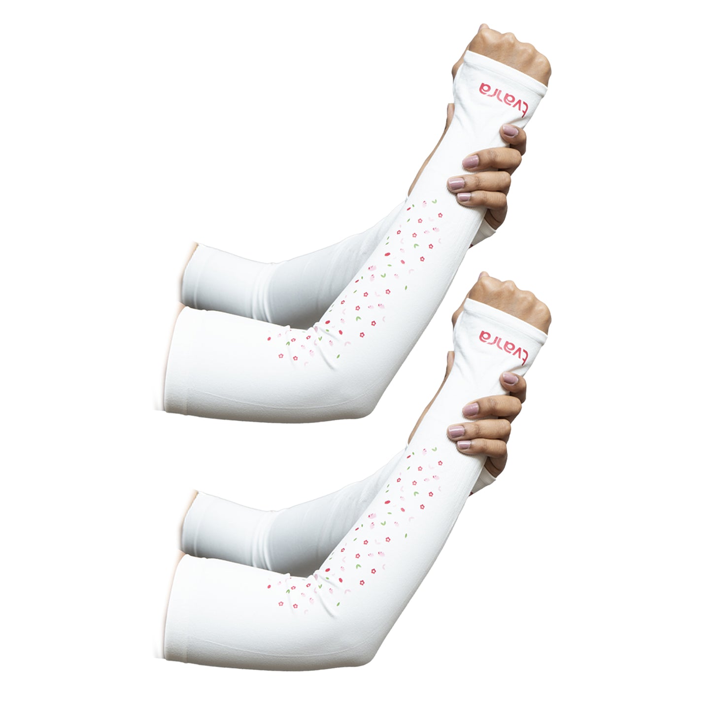 Petals Arm Sleeves - White