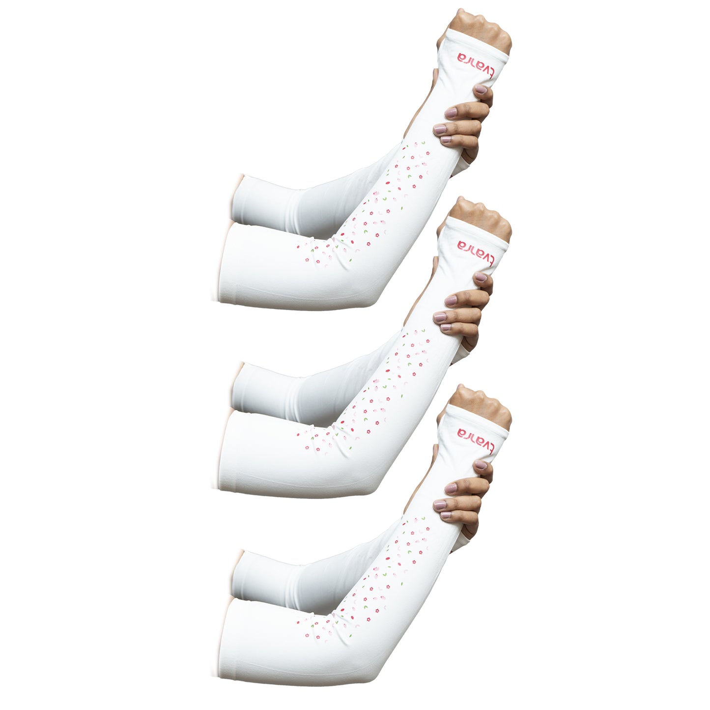 Petals Arm Sleeves - White