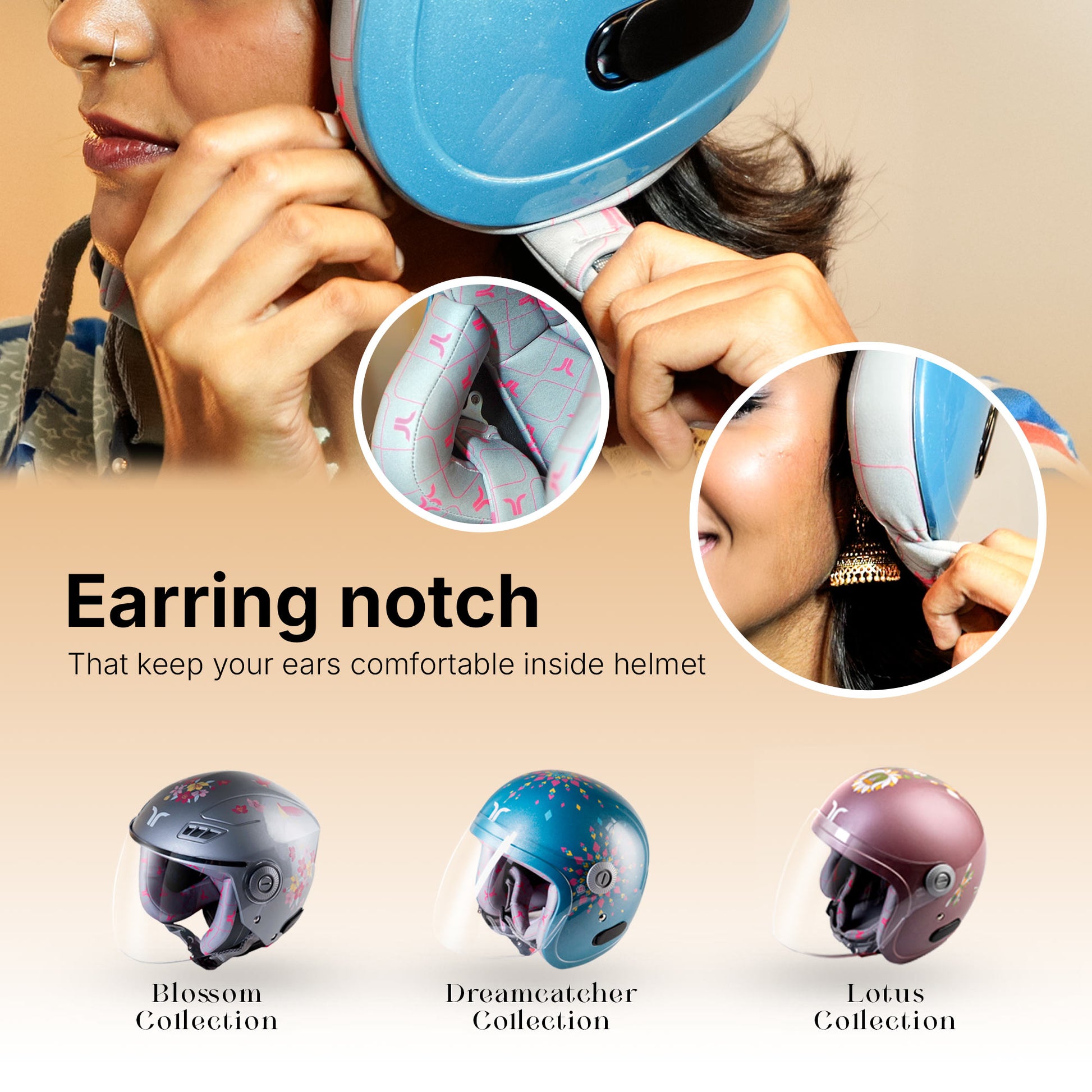 earrings motorcycle helmet Buy Lilt Aqua Blue: Stylish Scooty Women's Helmet – Tvarra