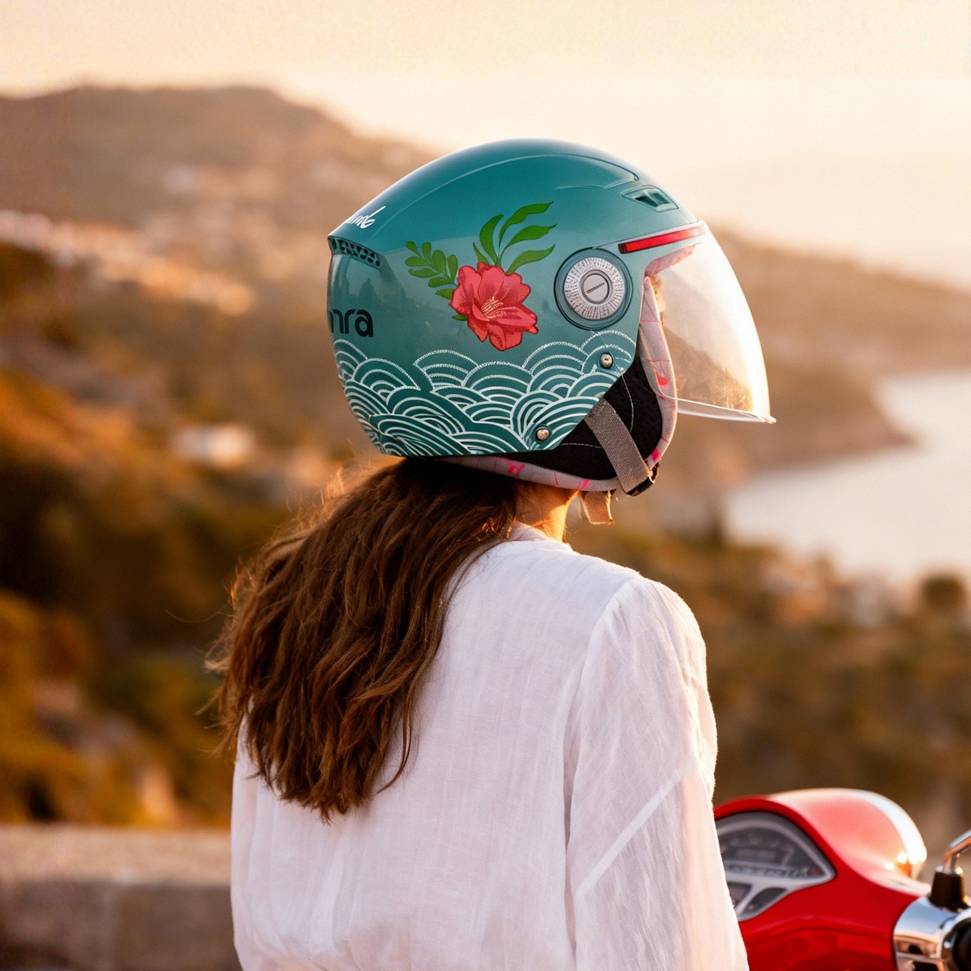 blue girls motorcycle helmet Buy Lilt Aqua Blue: Stylish Scooty Women's Helmet – Tvarra