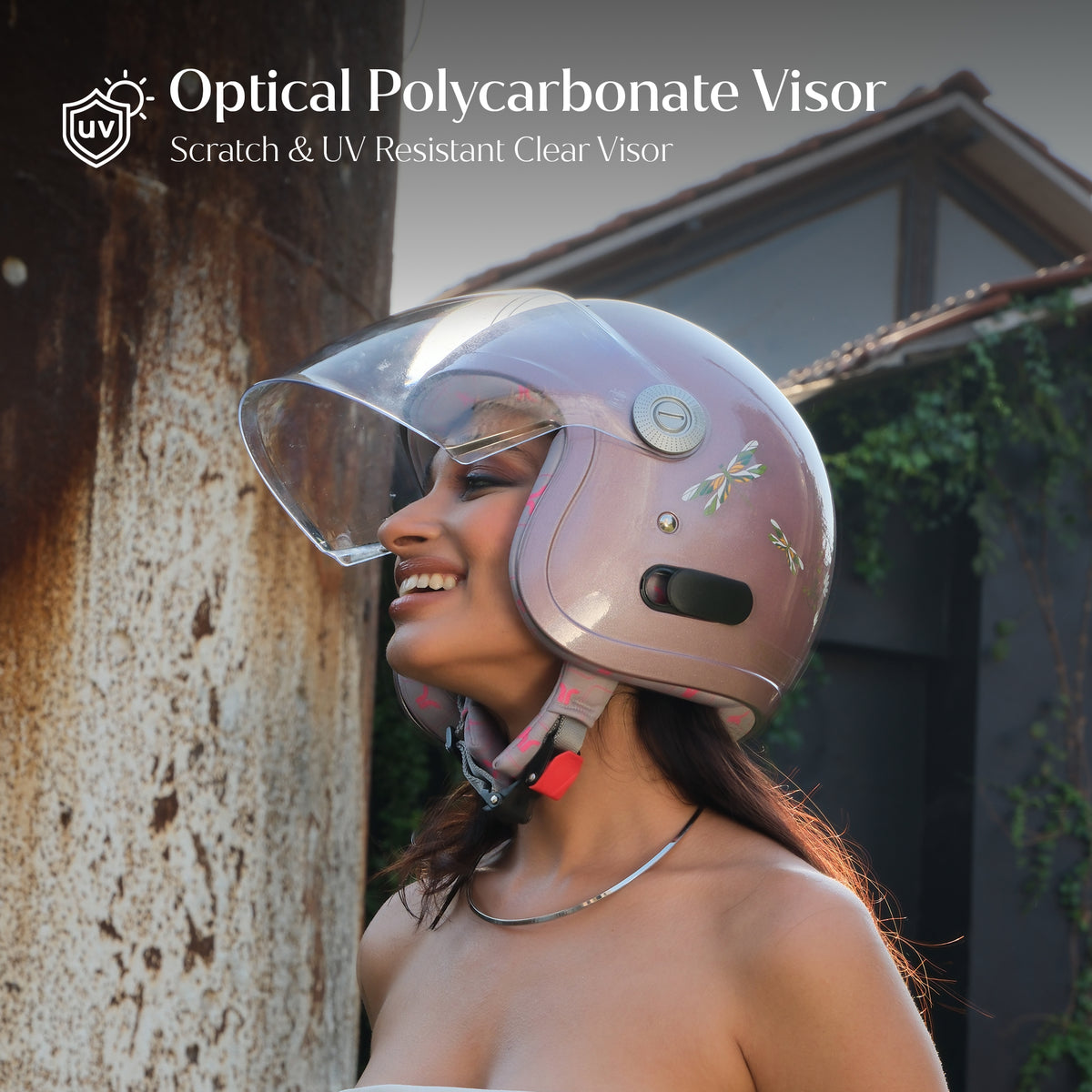 Tvarra Lotus Rose Gold Helmet