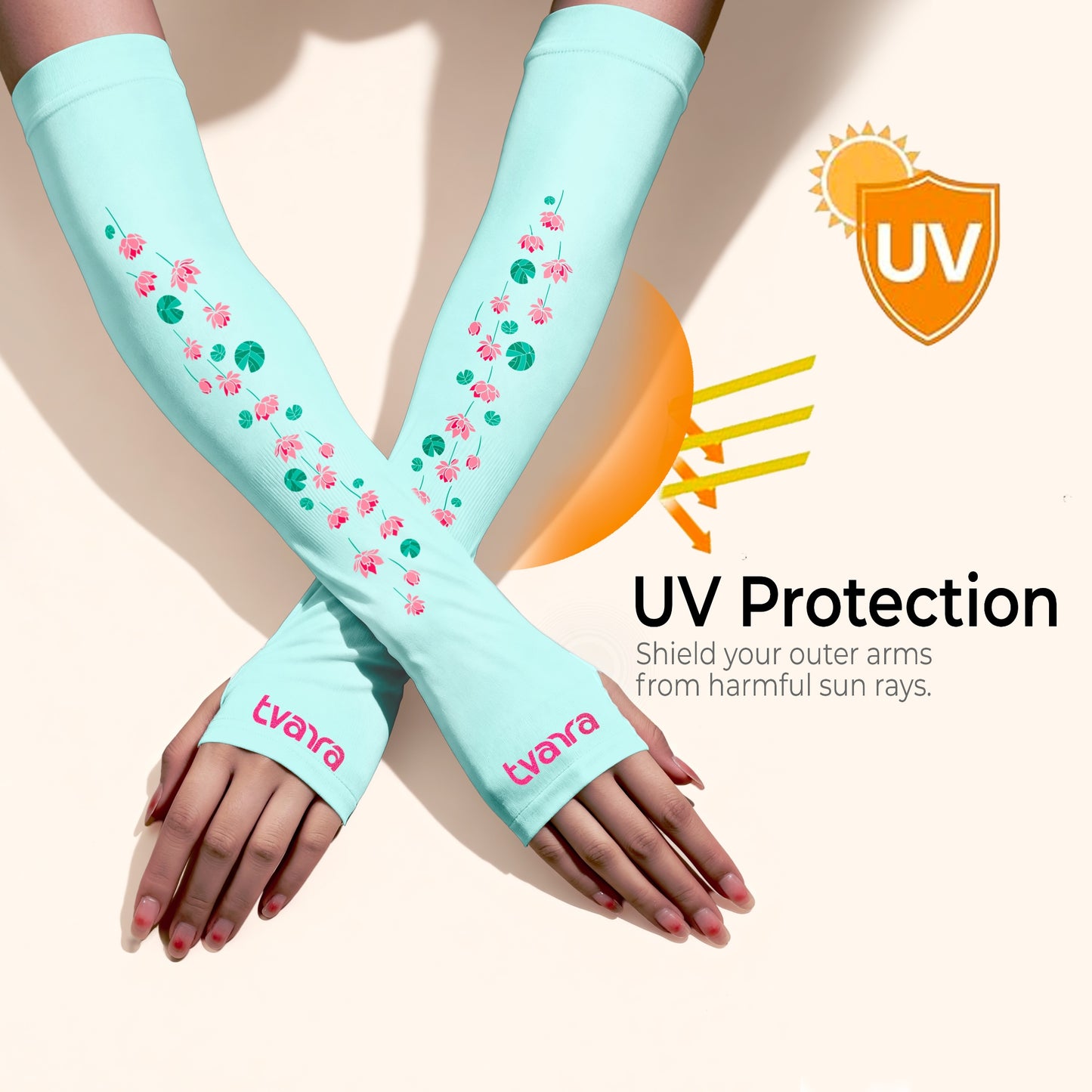 Padmaa Arm Sleeves - Mint Green