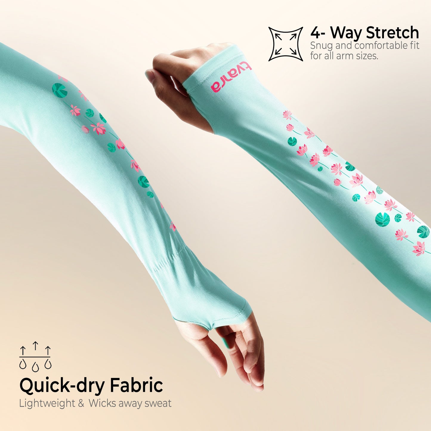 Padmaa Arm Sleeves - Mint Green