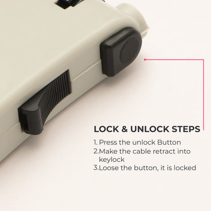 Tvarra Secure Loop Helmet Lock - Cloud Grey