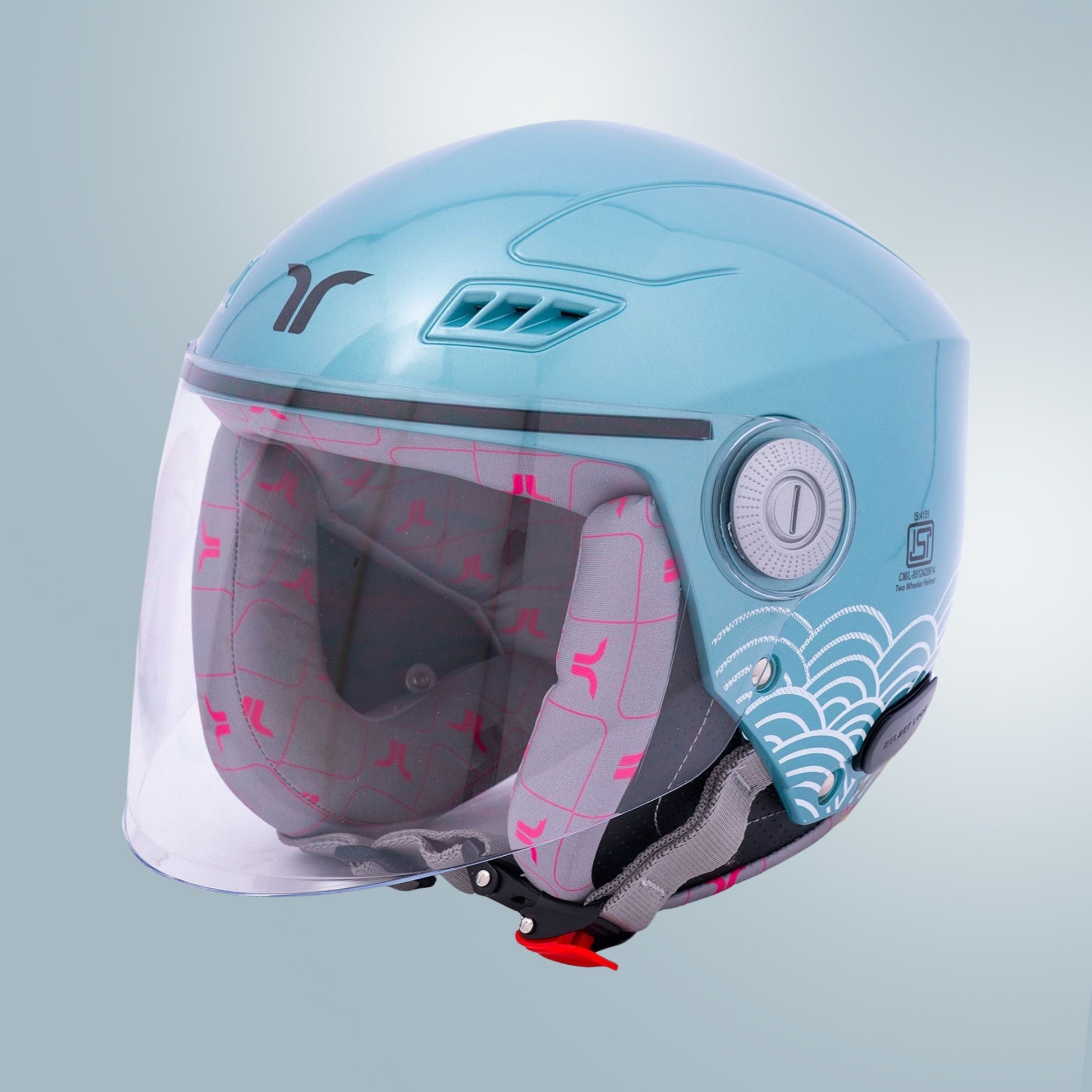 blue and pink girls motorcycle helmet Buy Lilt Aqua Blue: Stylish Scooty Women's Helmet – Tvarra
