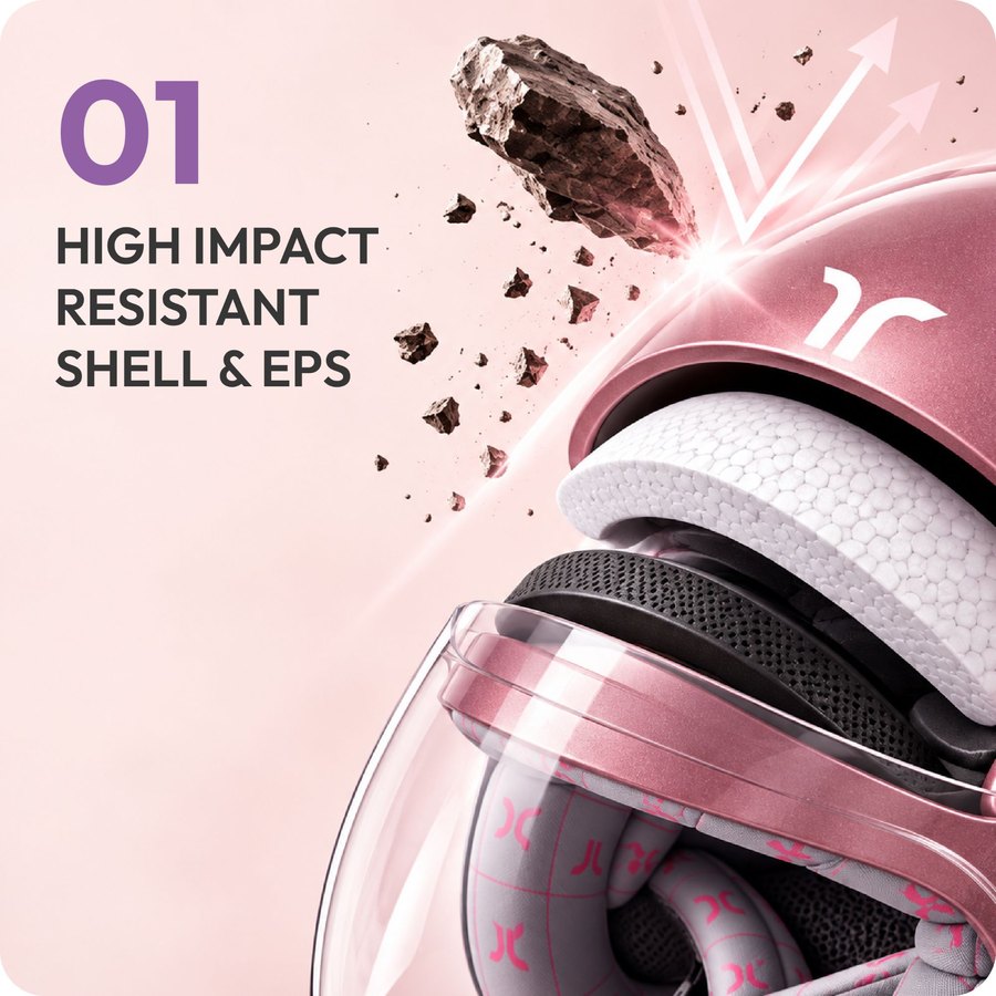 High impact resistant shell & EPS