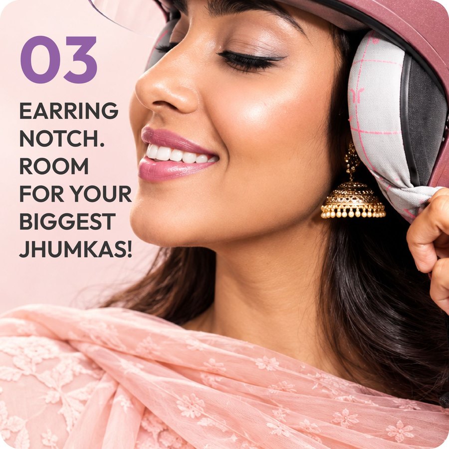 Earring Notch, room for your biggest jhumkas