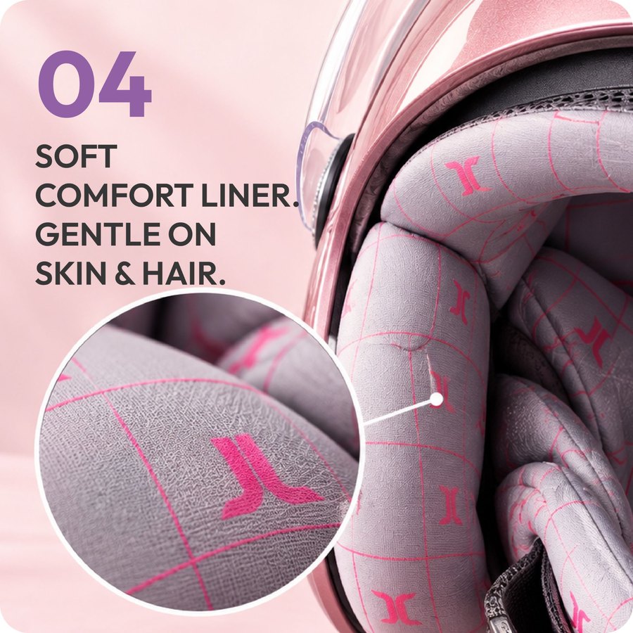 Soft comfort liner, gentle on skin & hair