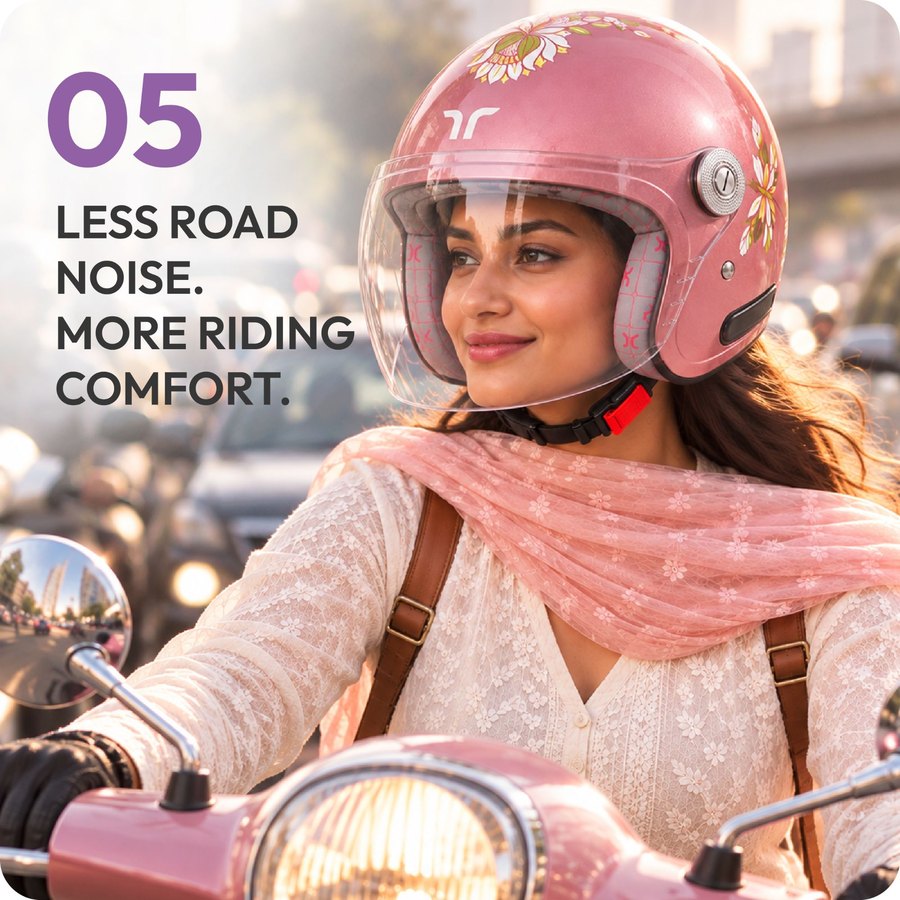 Less road noise, more riding comfort